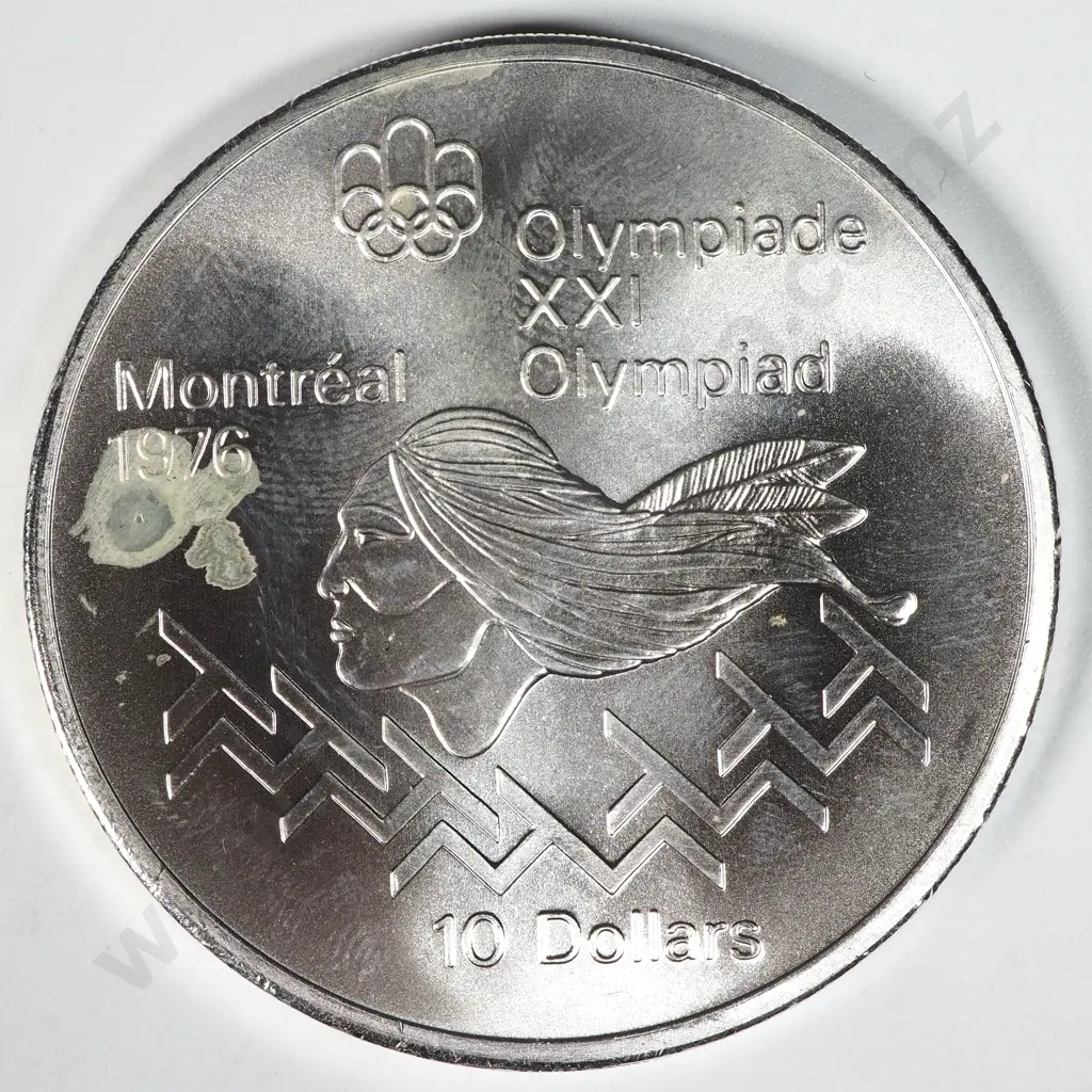 1976 Canada Silver $10 Coin - ASW 44.95 Grams  Image 1++