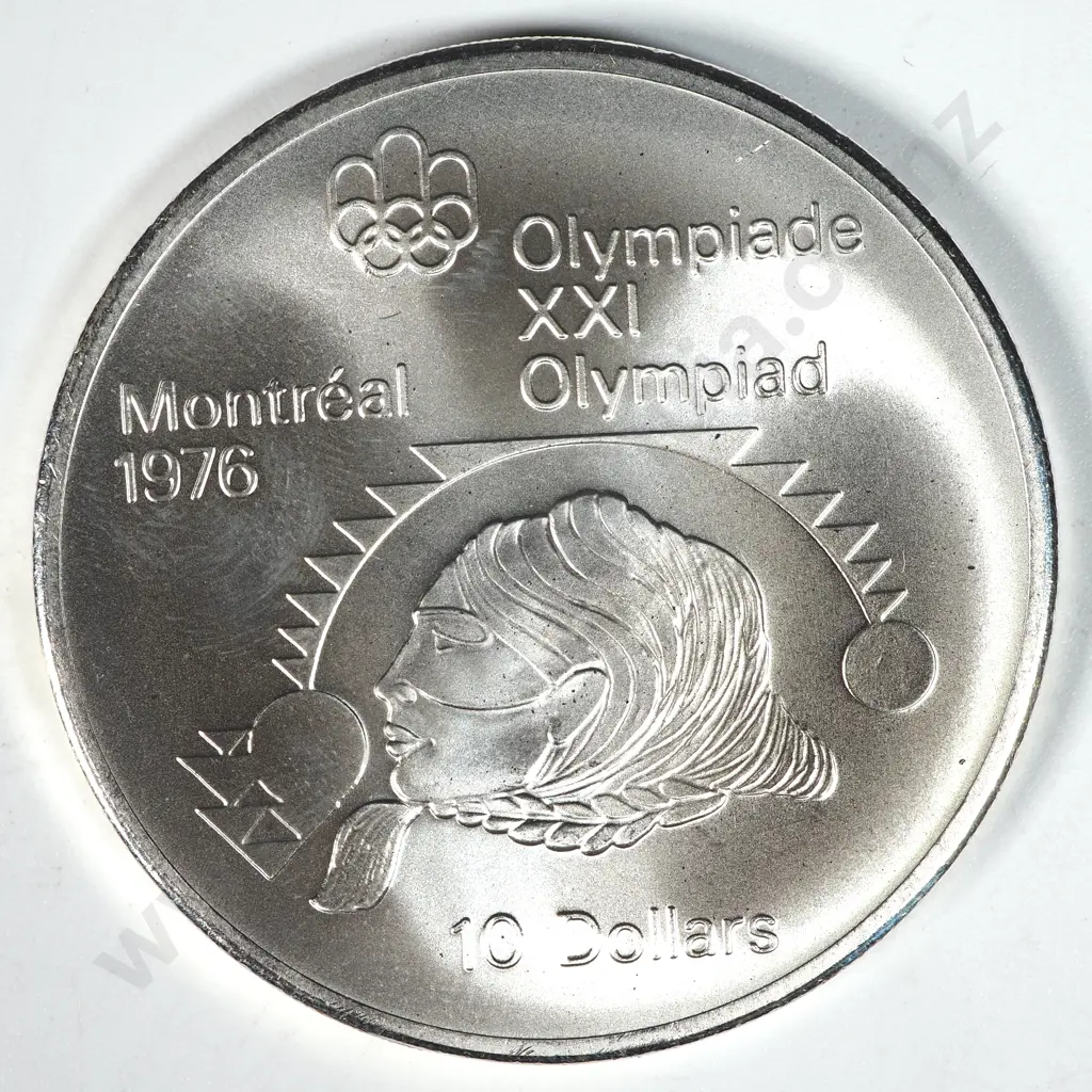 1976 Canada Silver $10 Coin - ASW 44.95 Grams  Image 1++