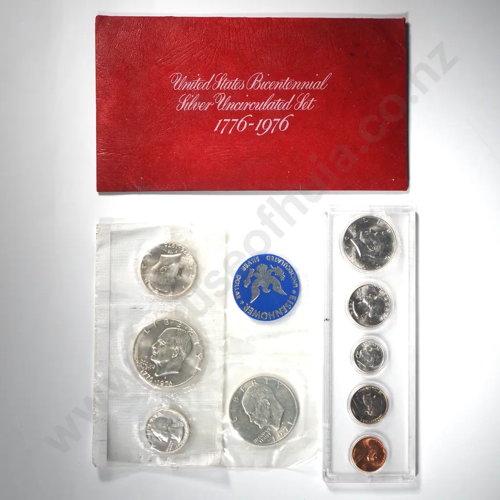 Lot of Four USA Silver Coin Sets - 3 x 40% Silver & 1 x 90% Silver  Image 1++