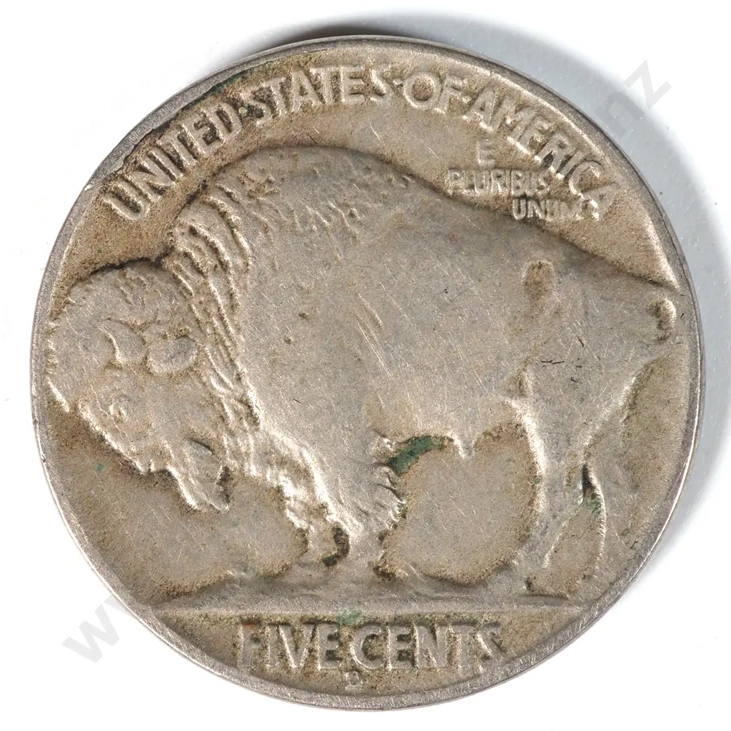 1914 D United States of America Buffalo Nickel VF CV $200 USD Image 1++