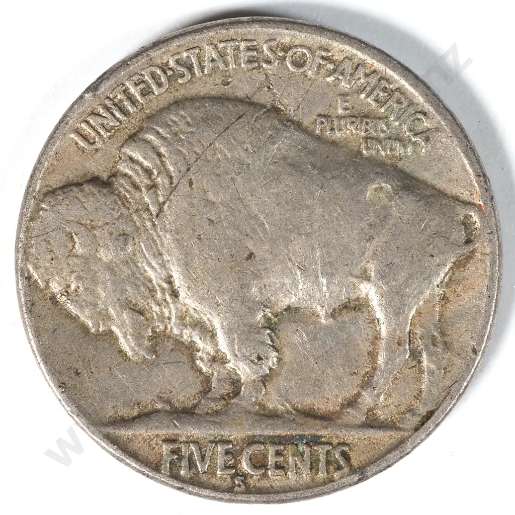 1920 S United States of America Buffalo Nickel EF (Some Scratches on Reverse) CV USD $200 Image 1++