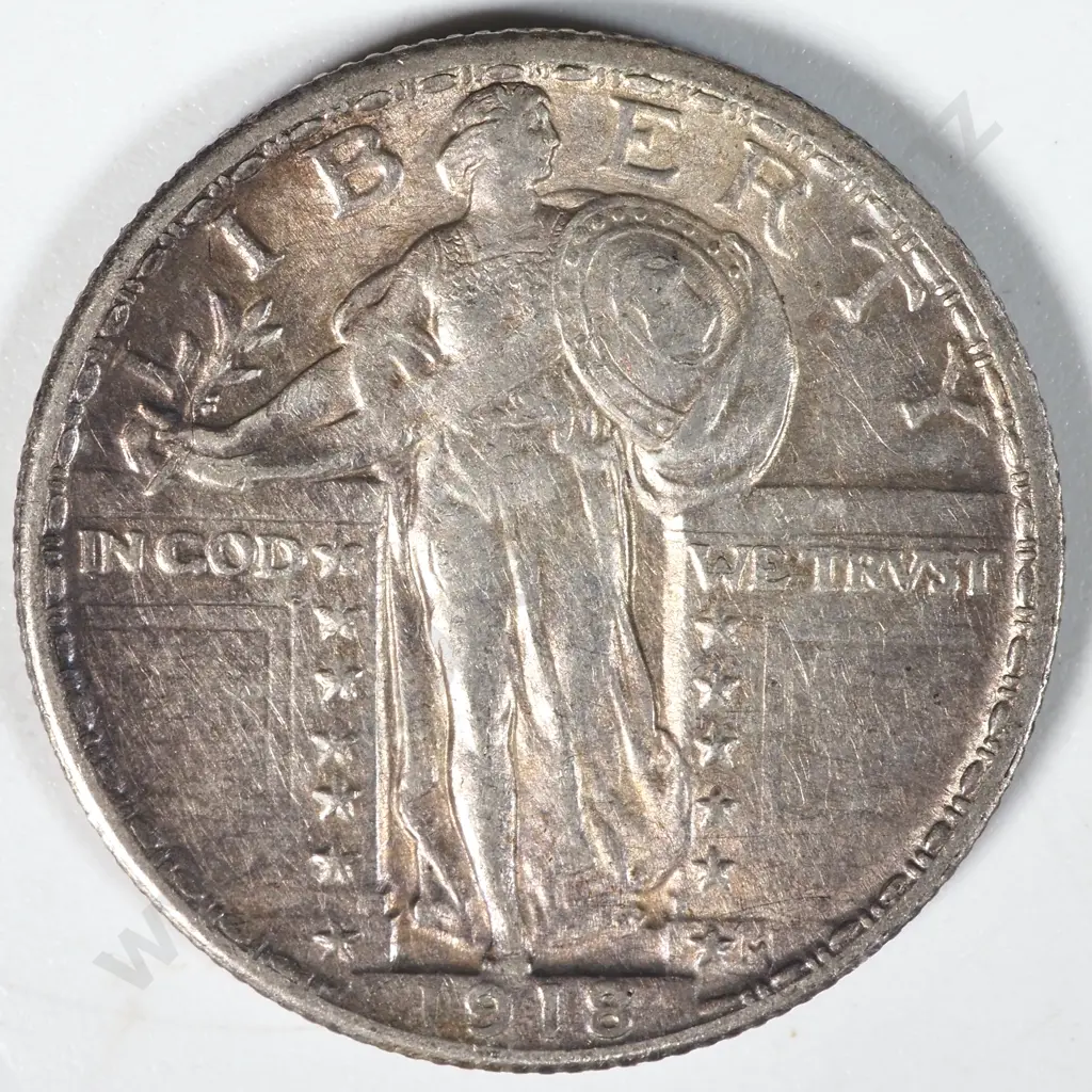 1918 United States of America Liberty Quarter  Image 1++