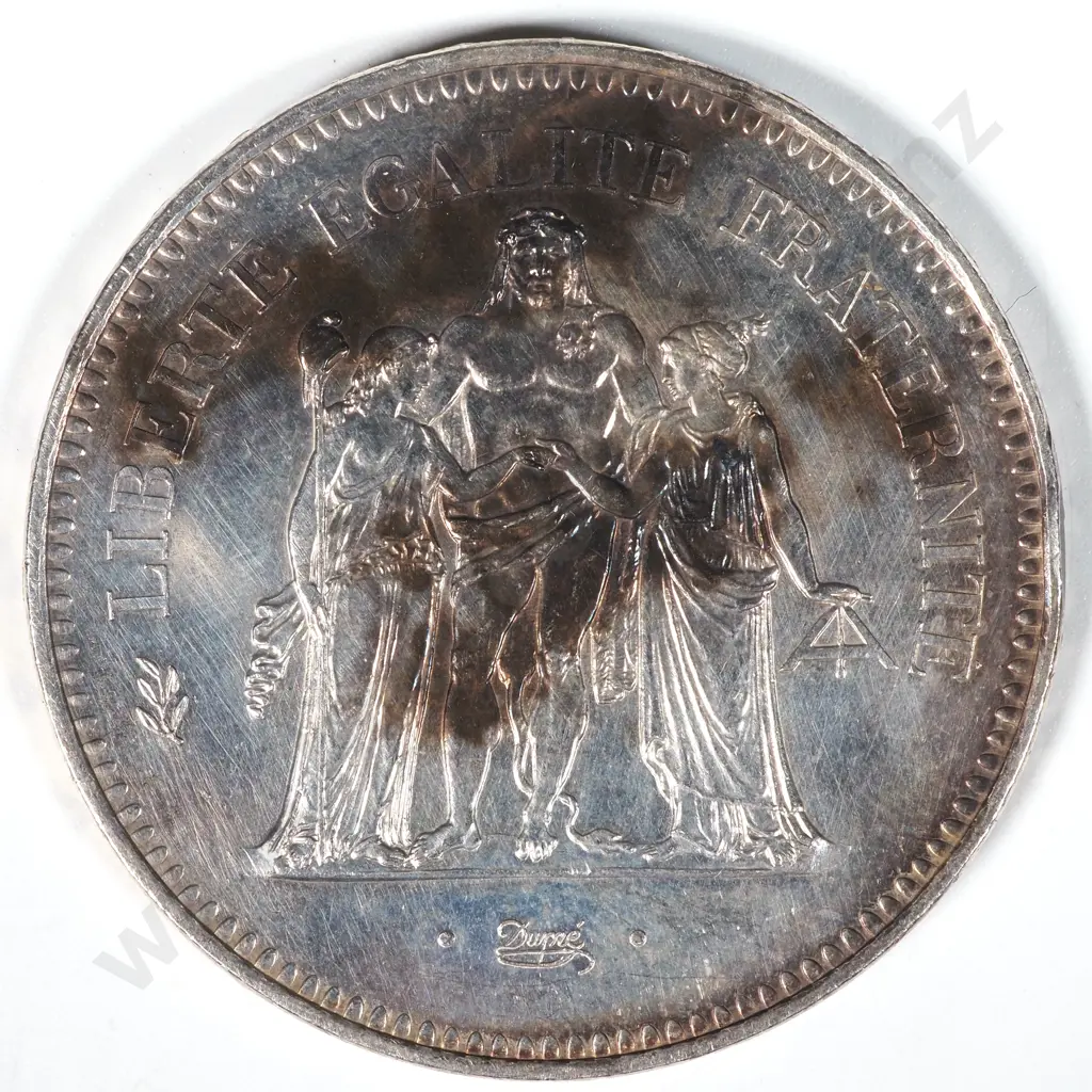 1978 France Fifty Francs - 90% SIlver Image 1++