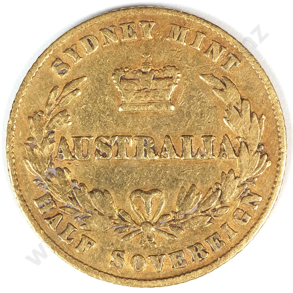 1864 Australia Half Sovereign Image 1++