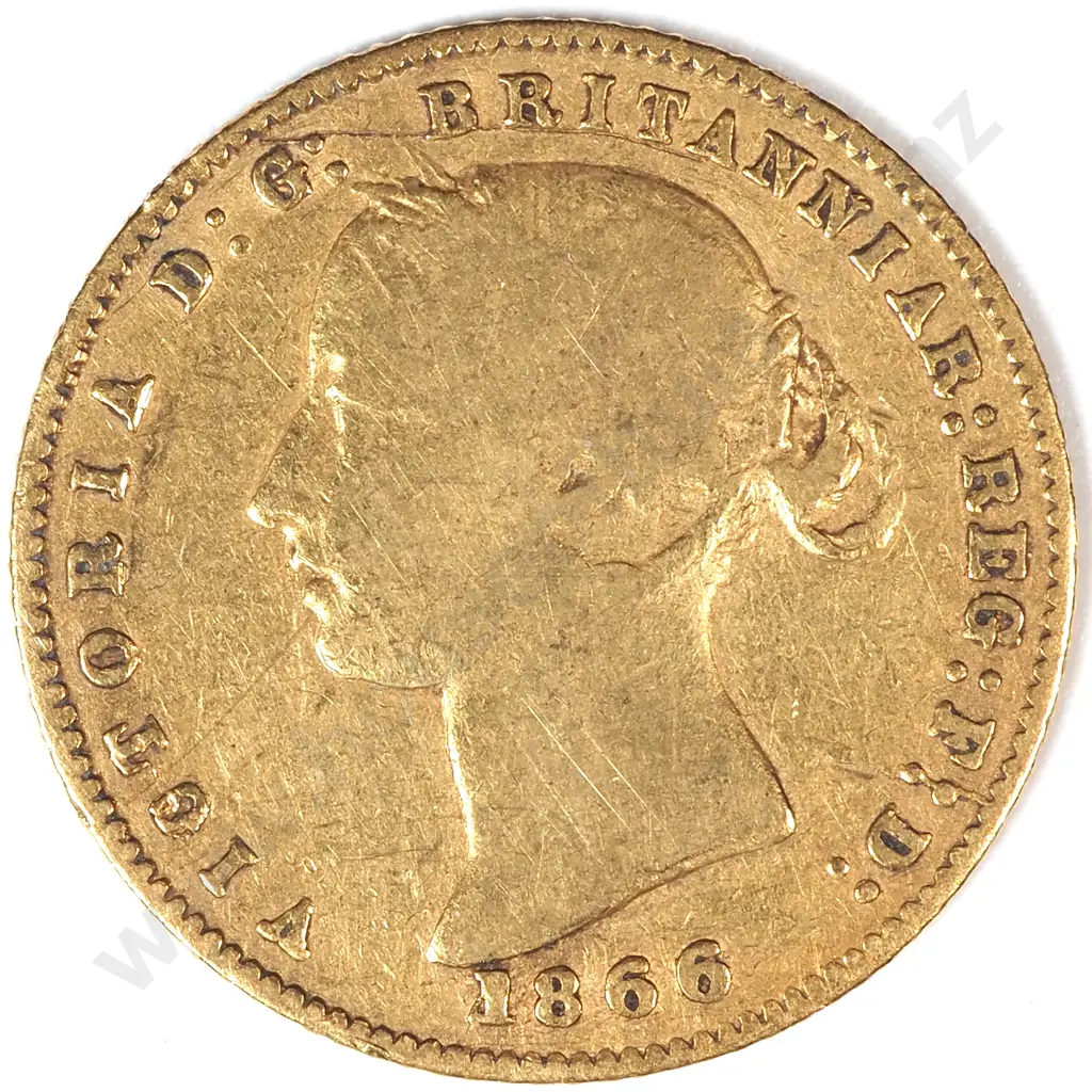 1866 Australia Half Sovereign Image 1++