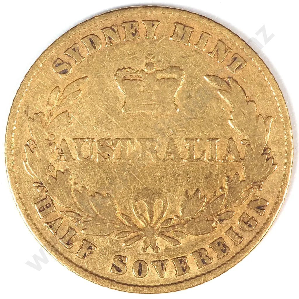 1866 Australia Half Sovereign Image 1++