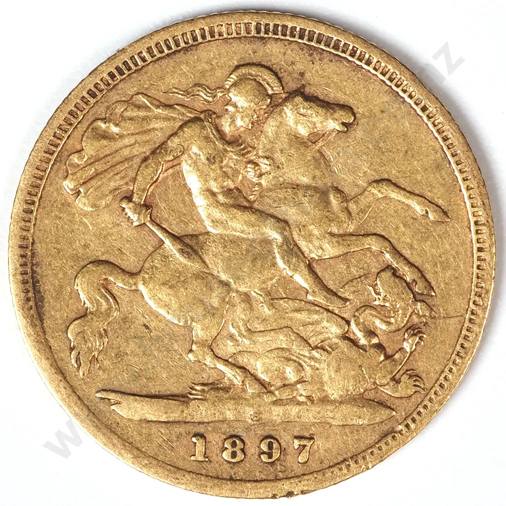 1897 Sydney Half Sovereign - Some Wear  Image 1++