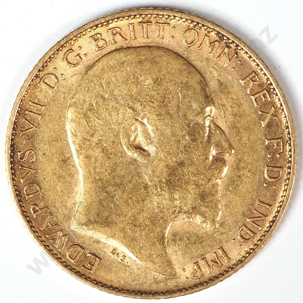 1909 Melbourne Half Sovereign  Image 1++