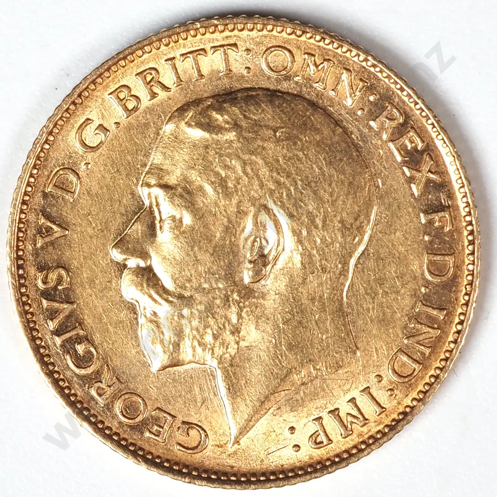 1913 United Kingdom Half Sovereign Image 1++