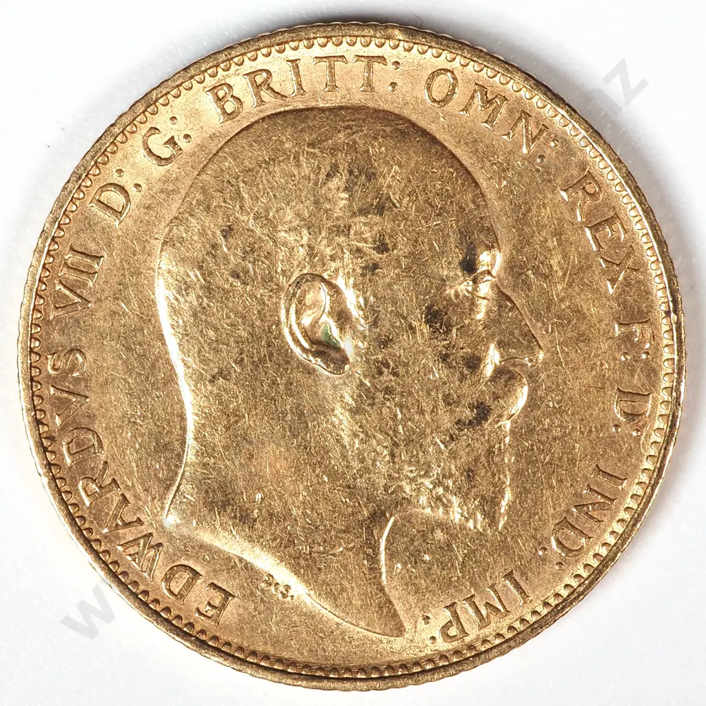 1905 Melbourne Full Sovereign Coin Image 1++