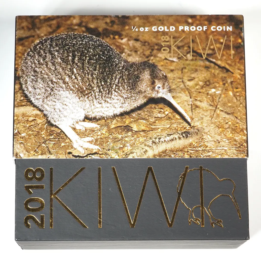2018 Kiwi Gold 1/4 Ounce Proof Coin  Image 1++