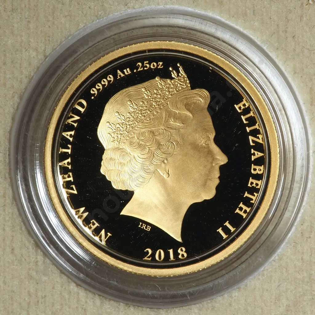 2018-1918 WW1 Back from the Brink Gold 1/4 Ounce Proof Coin  Image 1++