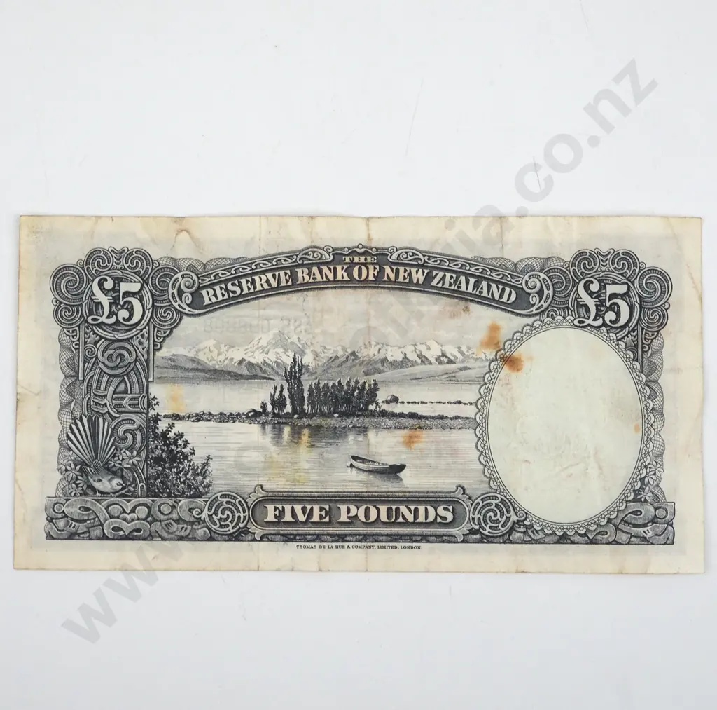 New Zealand Five Pound Fleming Banknote  Image 1++