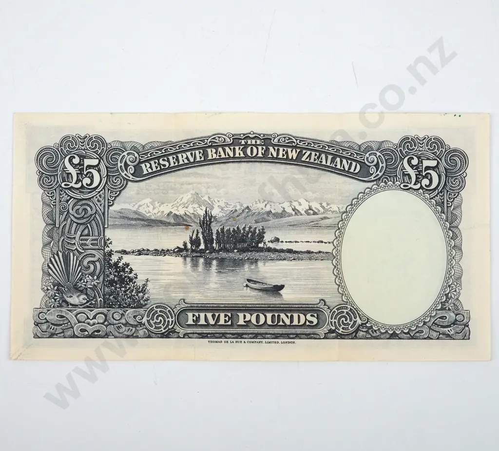 New Zealand Five Pound Fleming Banknote  Image 1++