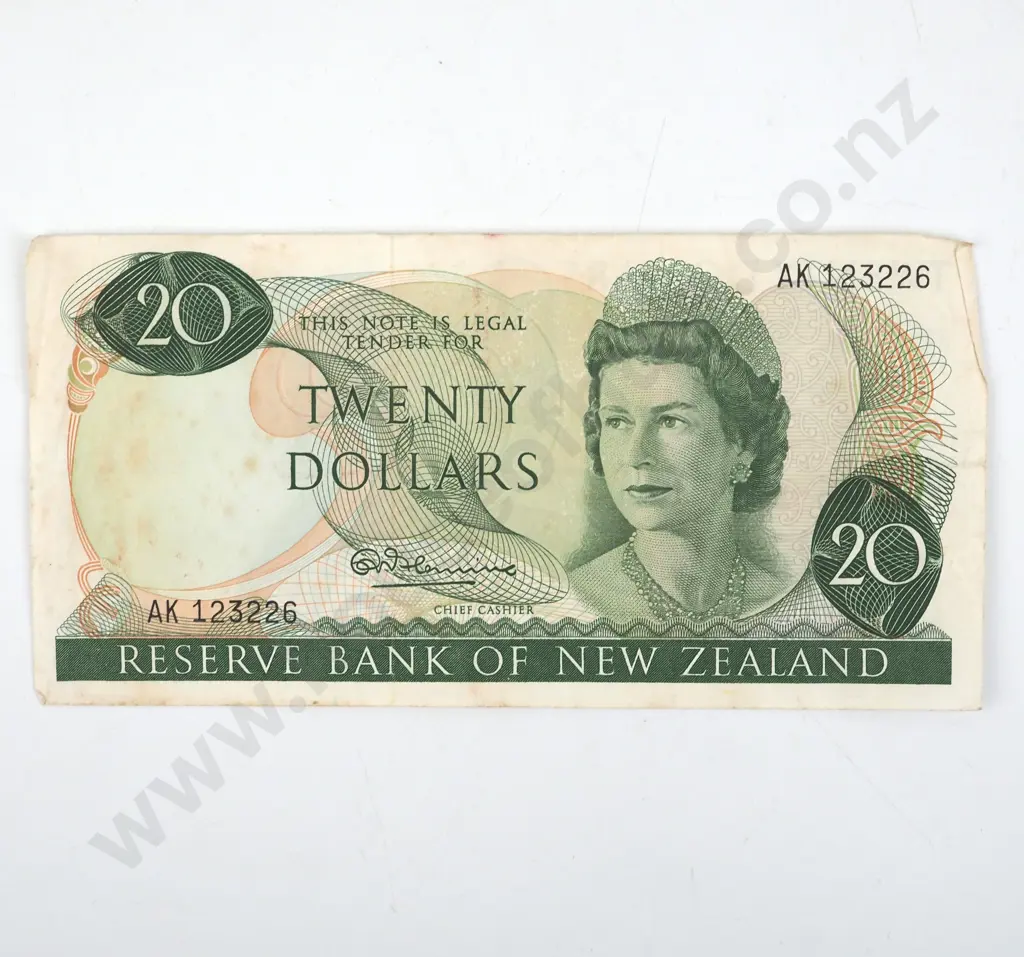 New Zealand Twenty Dollar Fleming Banknote  Image 1++