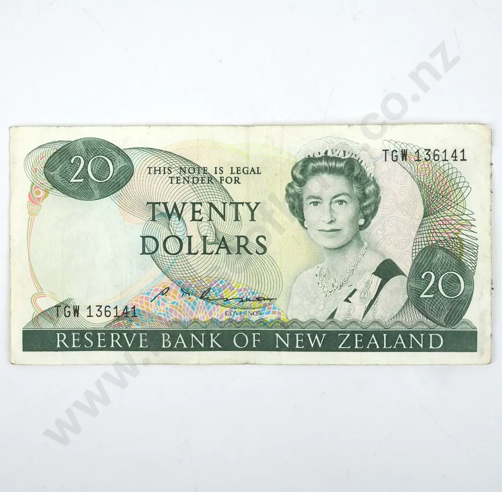 New Zealand Twenty Dollar Russel Banknote Image 1++