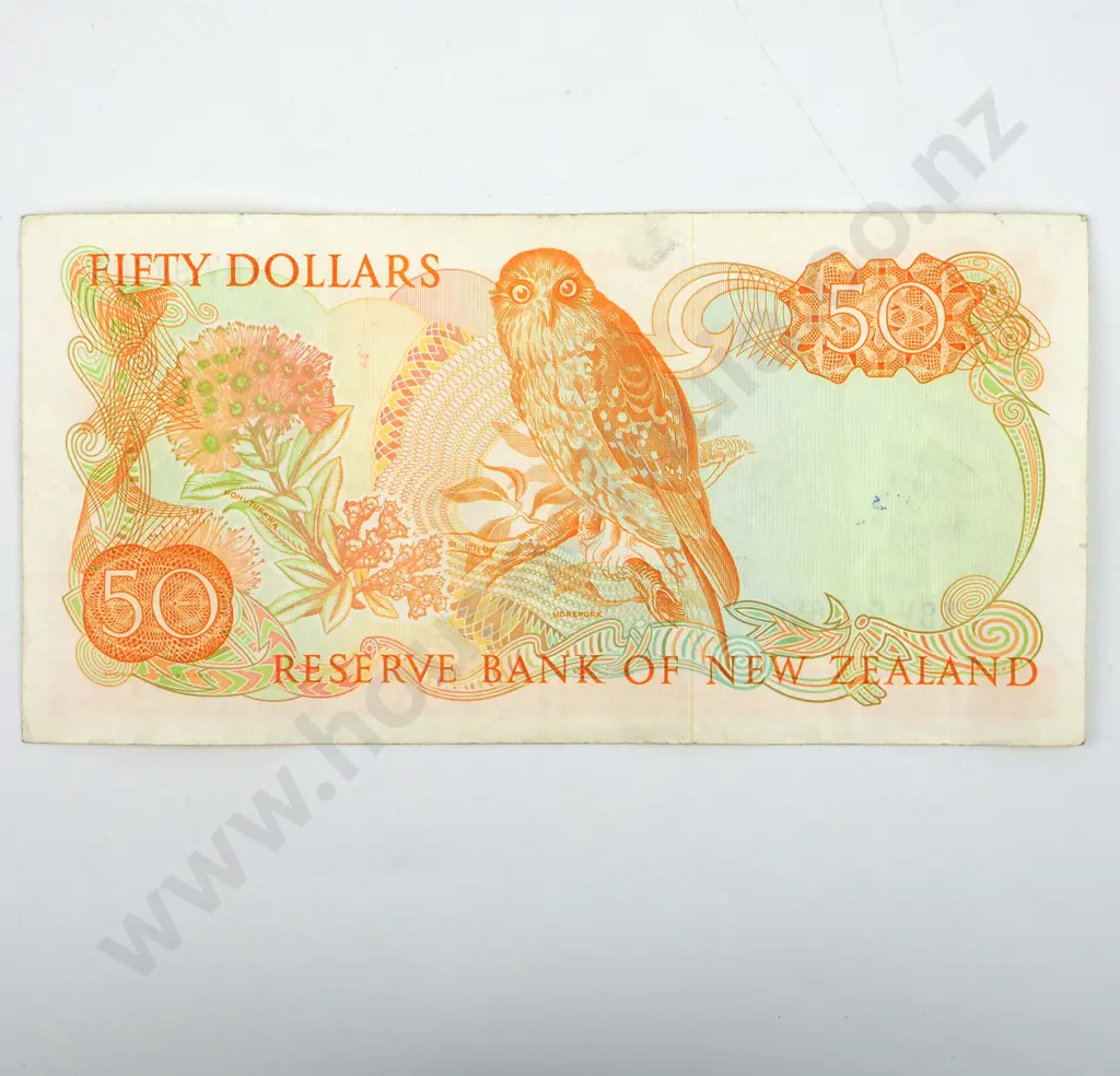 New Zealand 50 Dollar Brash Banknote: XBV Last Prefix  Image 1++