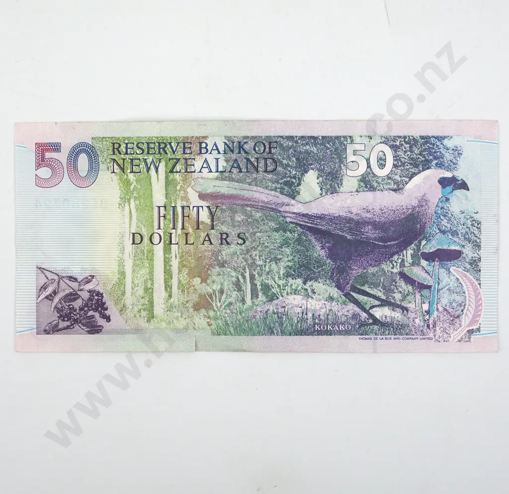 New Zealand 50 Dollar Brash Banknote  Image 1++
