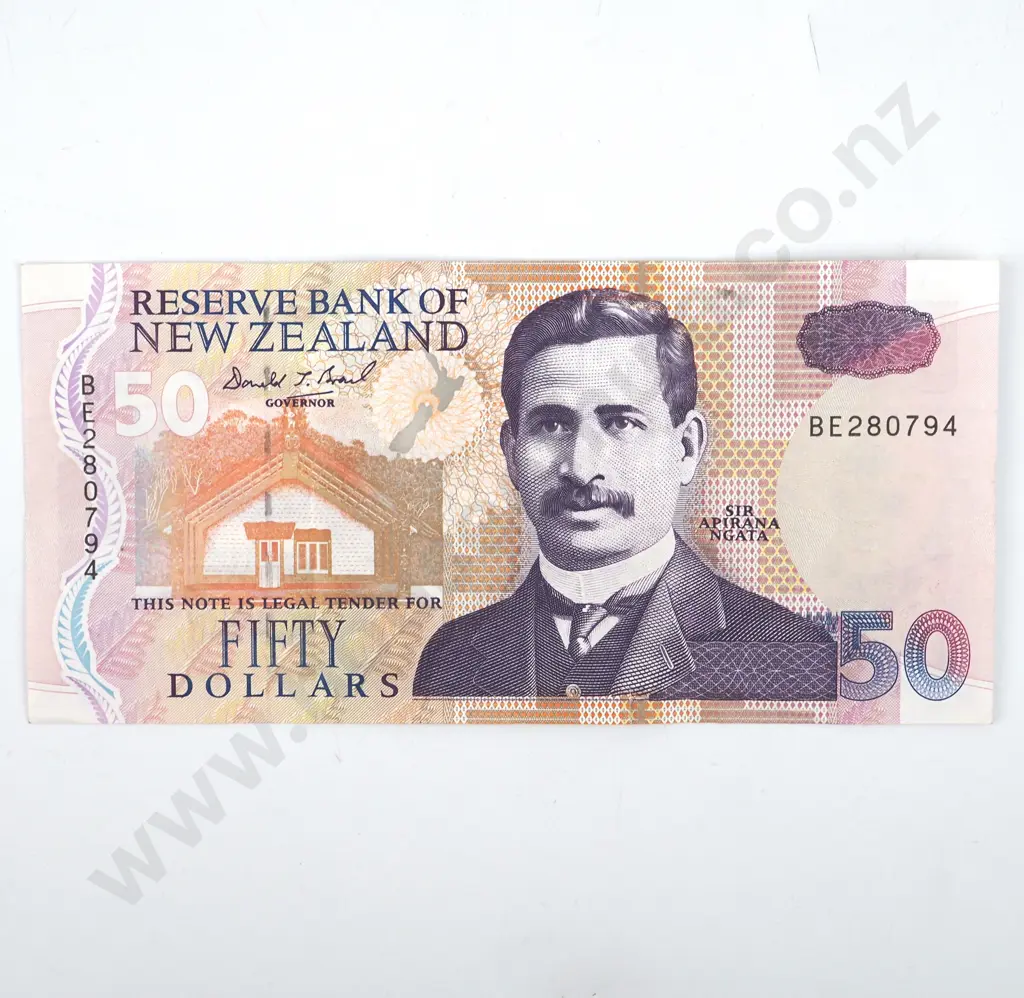New Zealand 50 Dollar Brash Banknote  Image 1++