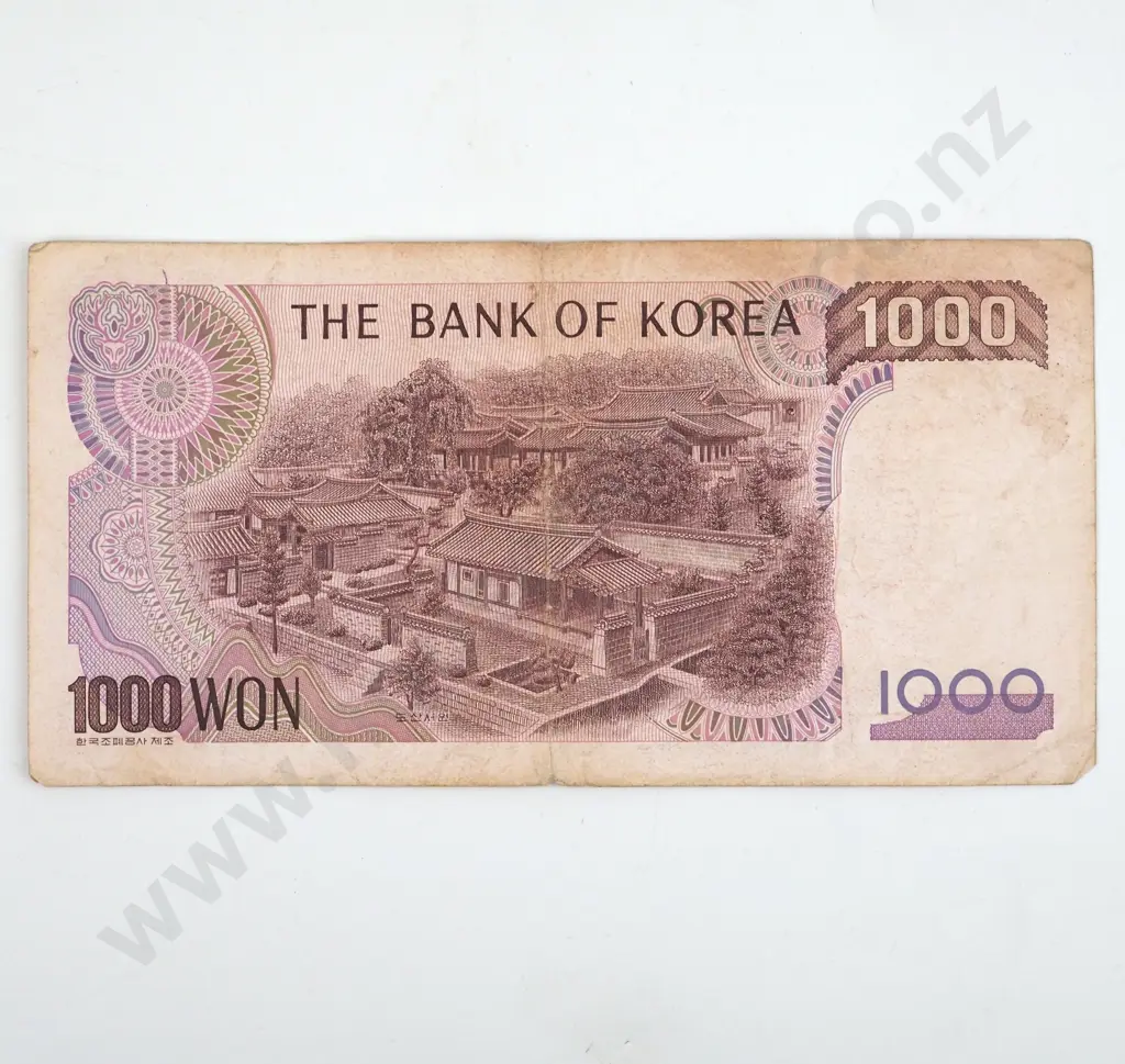 Bank of Korea 1000 Won Banknote  Image 1++