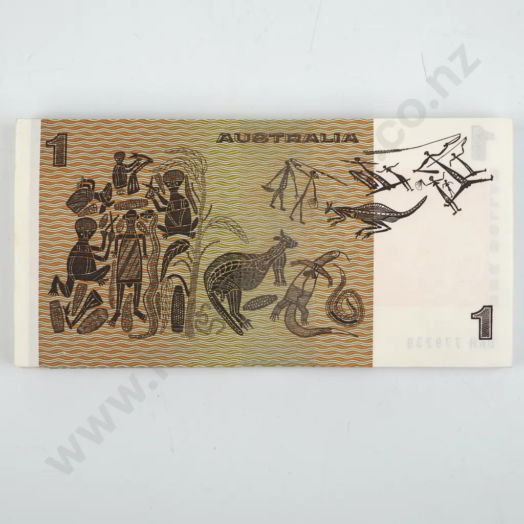 100 Uncirculated Australia One Dollar Banknotes DKH779123-239 Image 1++