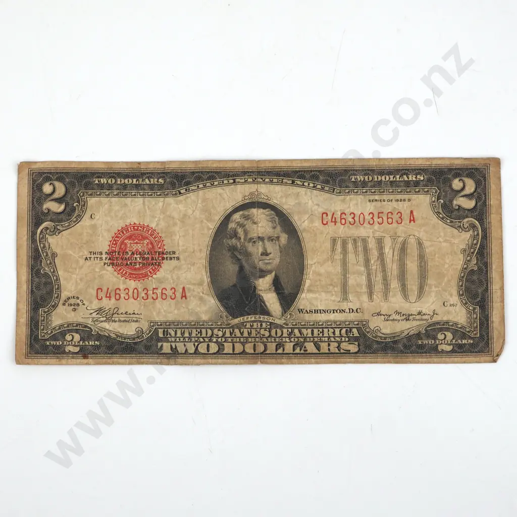 1928 Series United States of America Two Dollar Banknote  Image 1++