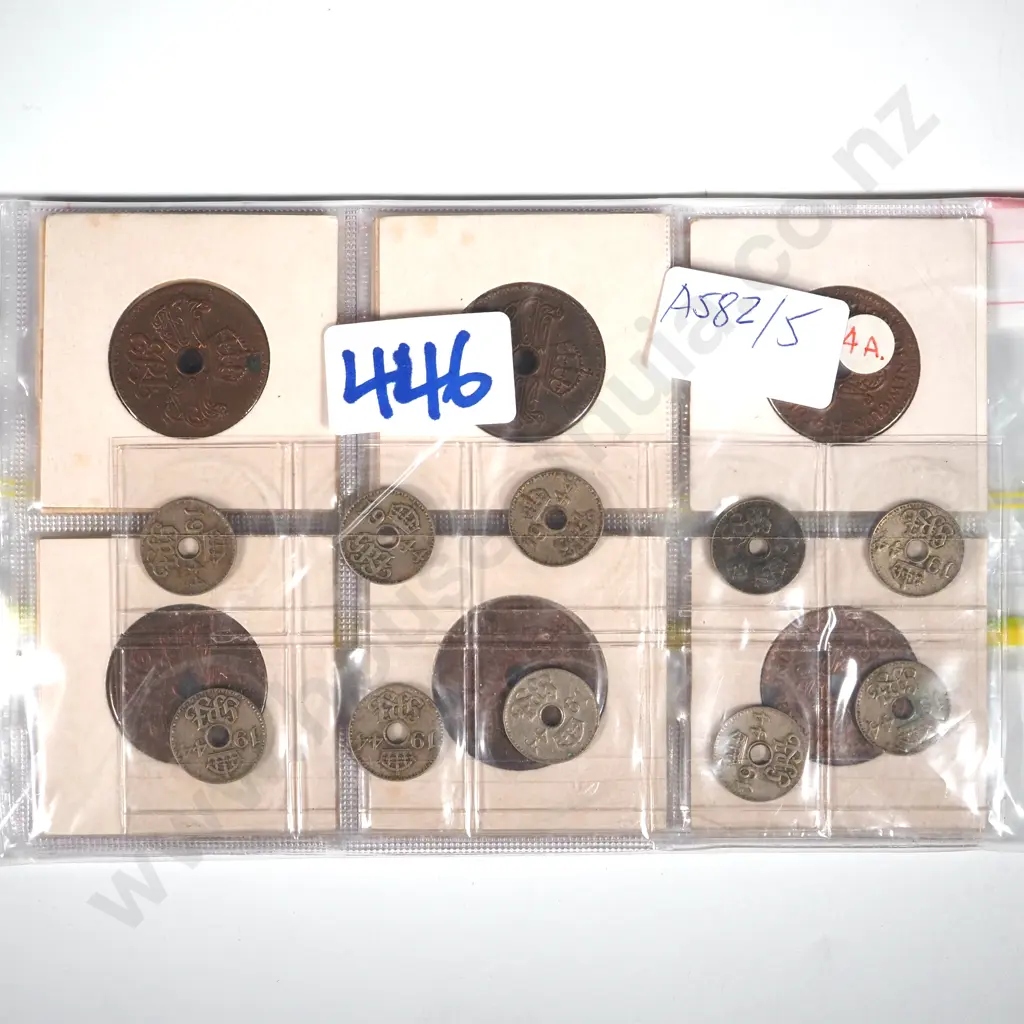 1936 New Guinea Edward VIII Pennies & 10x 1944 Threepences  Image 1++