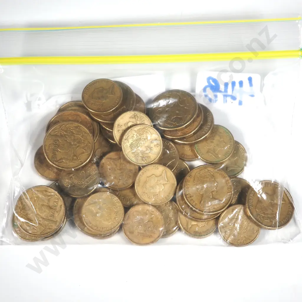 $65 of Australia One & Two Dollar Coins  Image 1++