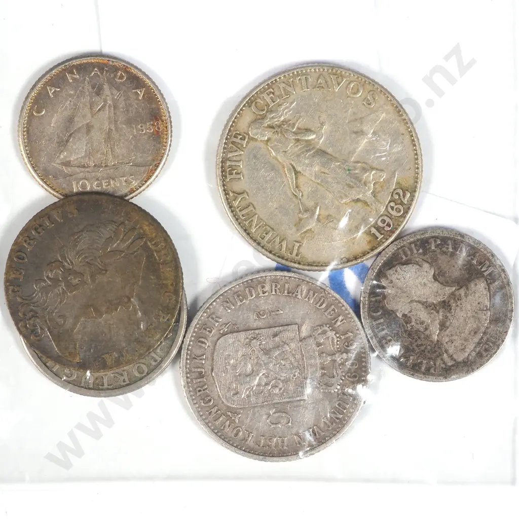 Assorted Lot of Interesting International Coinage - Antique  Image 1++