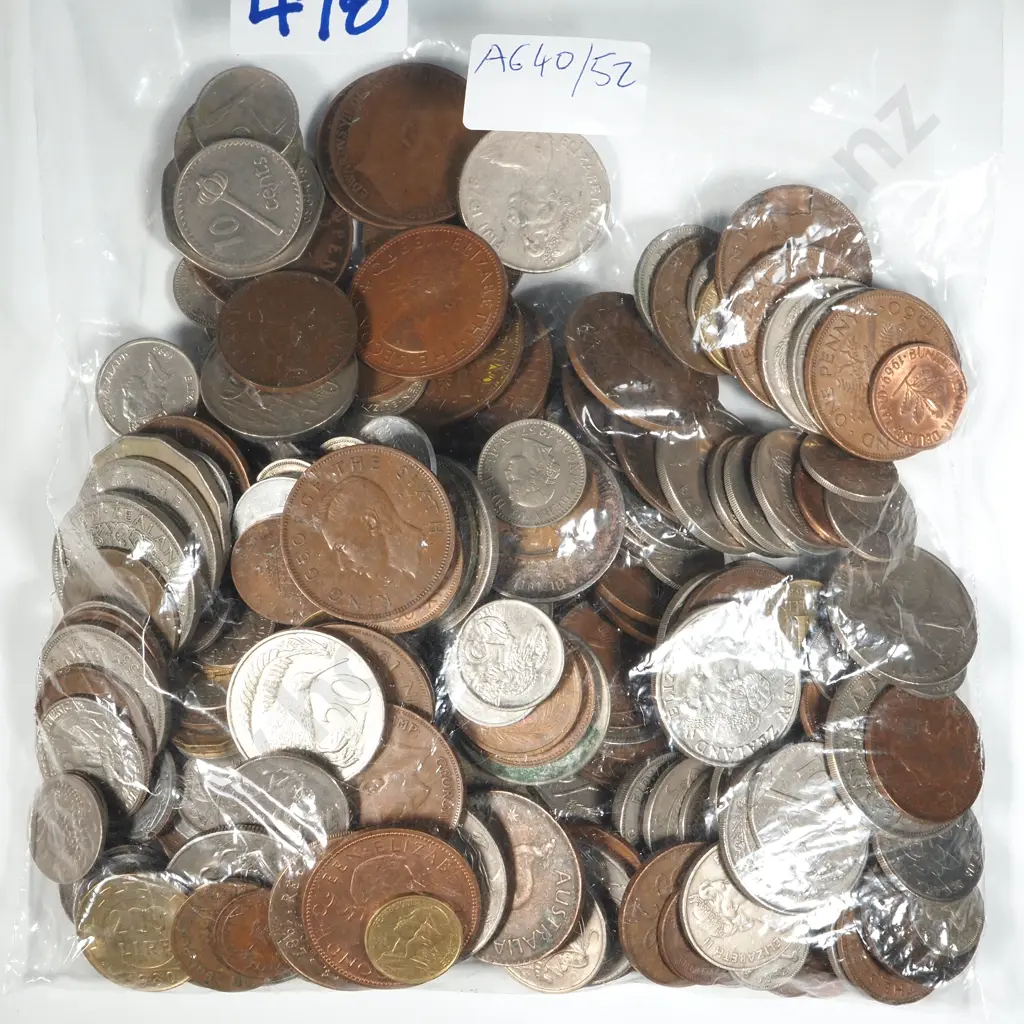 1450 Grams of Assorted World Coinage  Image 1++