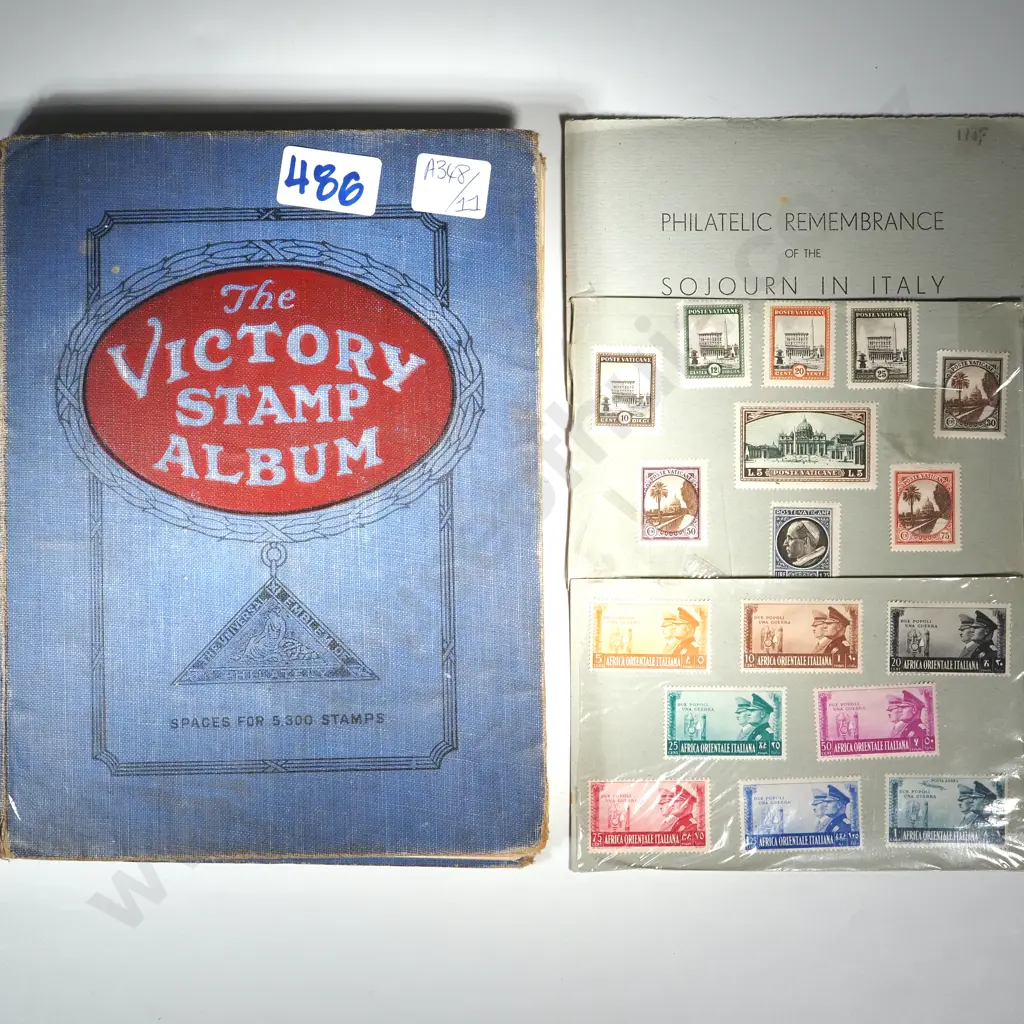 The Victory Stamp Album w Stamps. Image 1++