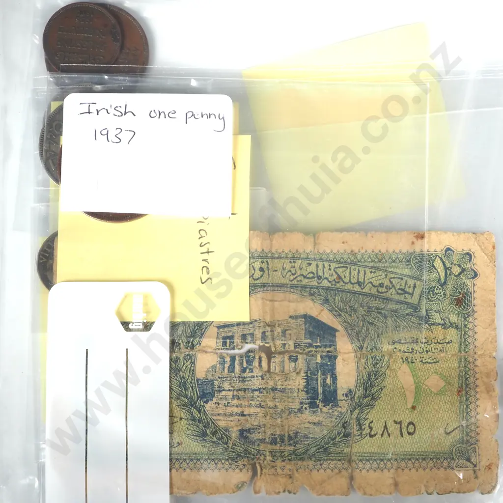 Assorted Lot of Egypt / Turkish Coinage from the Early 20th Century Image 1++