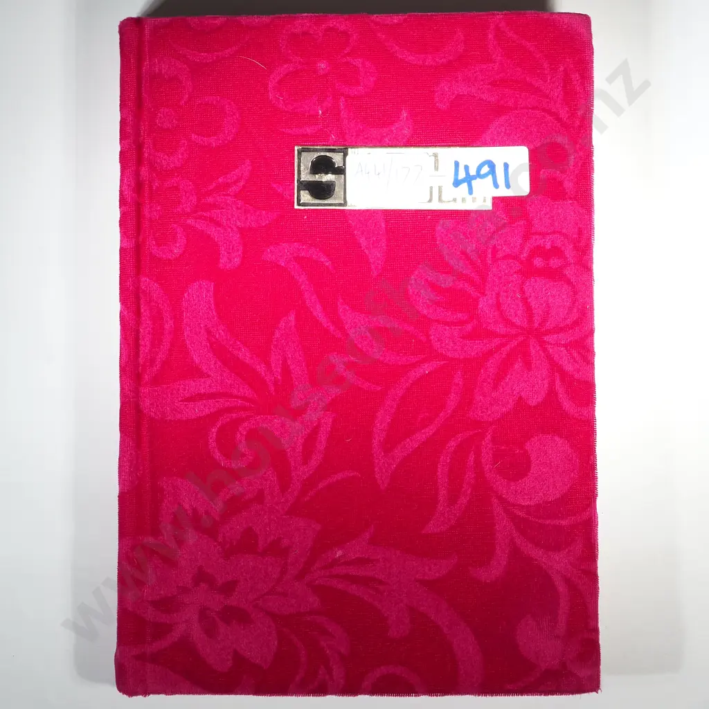 Stamp Album w Three Pages of Stamps Image 1++