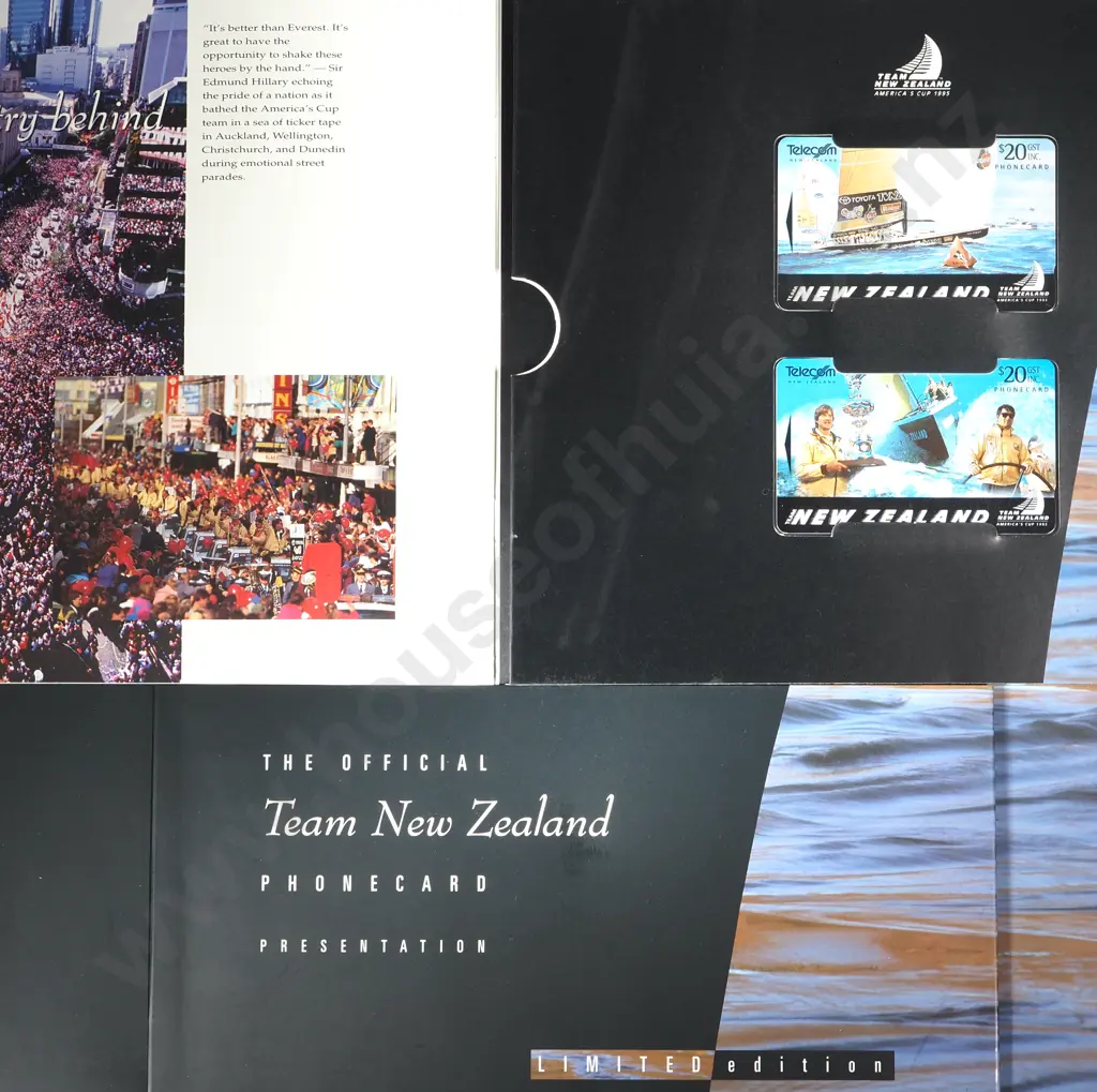 New Zealand Americas Cup Phone Card Set  Image 1++