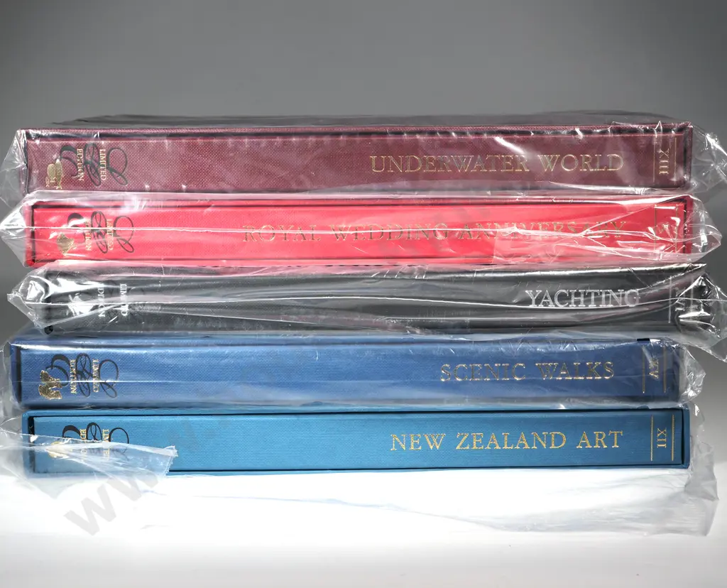 Five New Zealand Limited edition Stamp Albums Image 1++