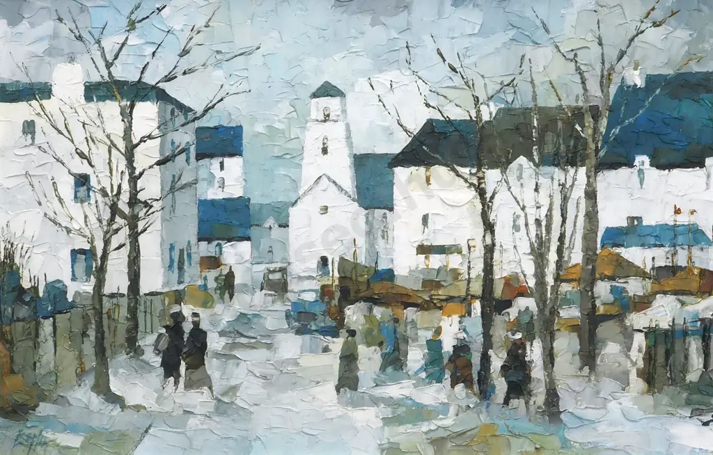 Tom Esplin. Roquebrune Sur Argens. Oil on Board (1924) Image 1++