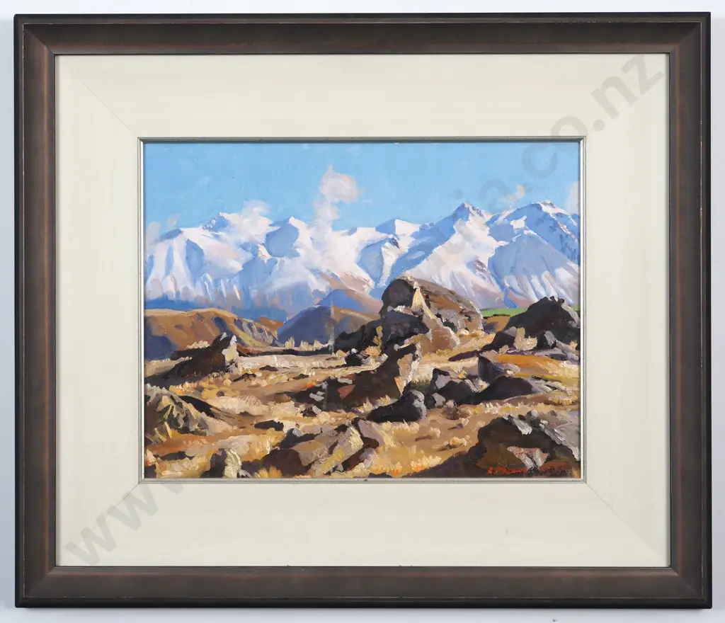 A.A. Deans. 1995. Landscape. Oil on Board. Image 1++