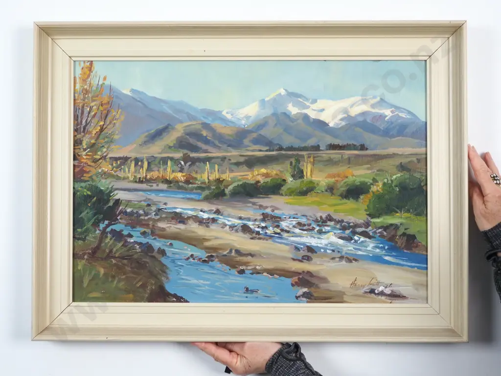 Harry Smith. South Island Scene. Oil on Board. Image 1++