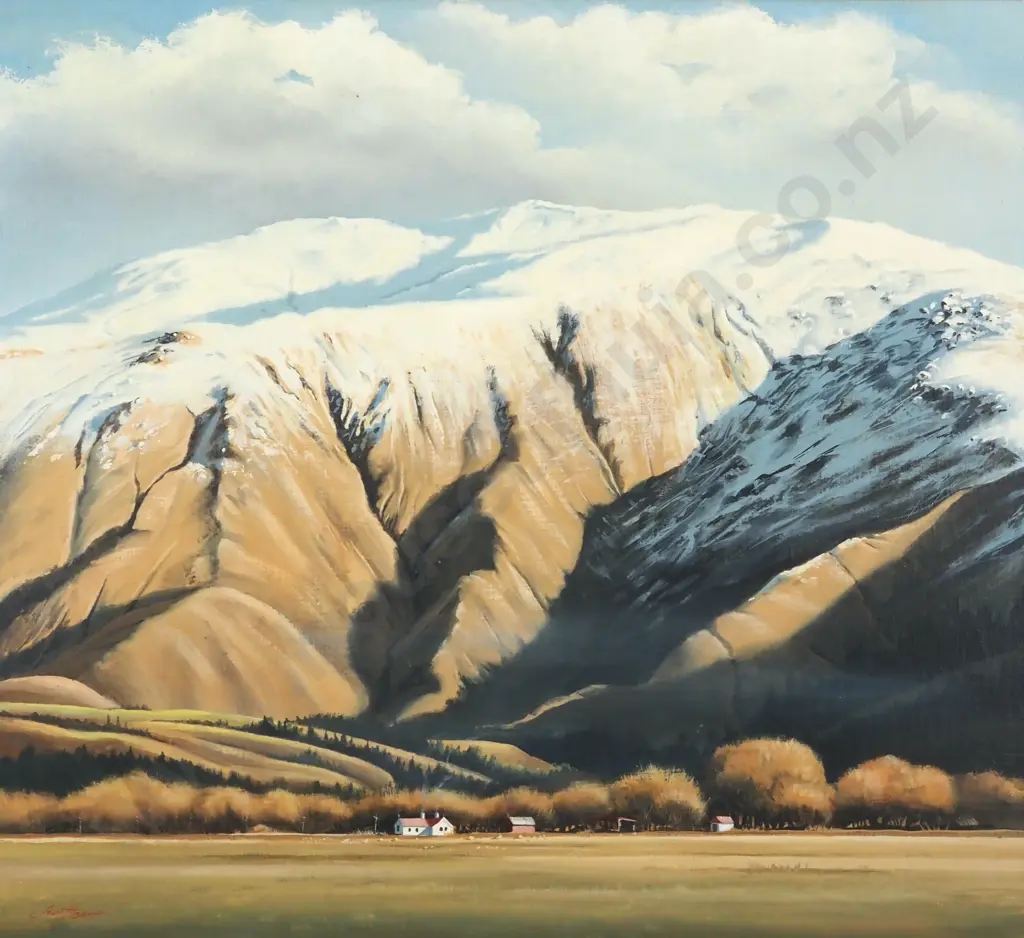 John  Husband. Mid Dome From Athol, Oil On Board. Image 1++