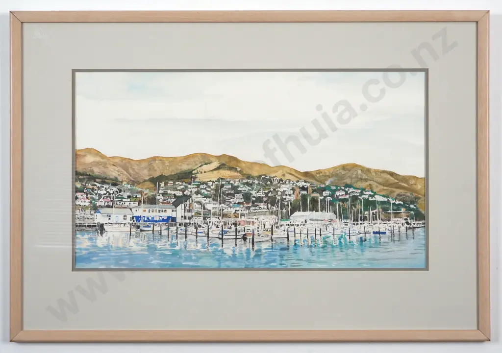 R L Stevens. Lyttleton. Watercolour. Image 1++