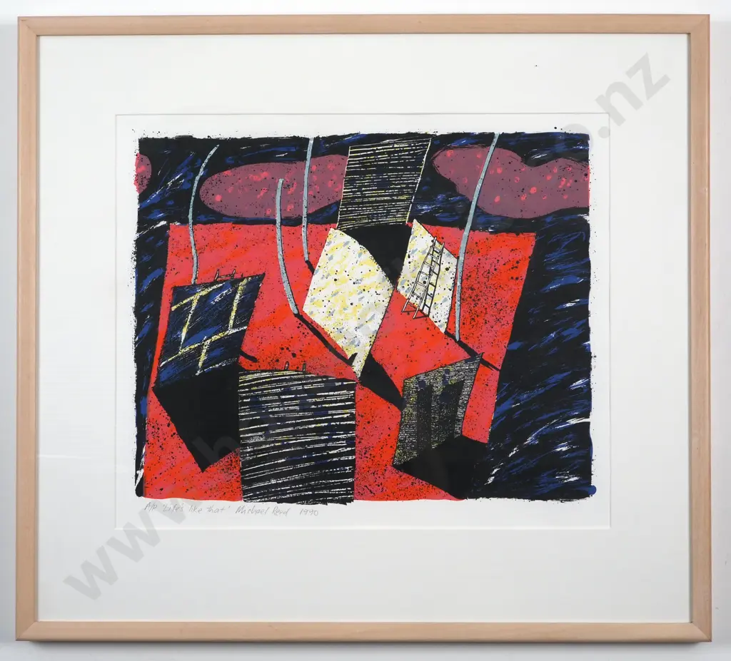 Michael Reid. 1990. Life's Like That. Artists Proof Print. Image 1++