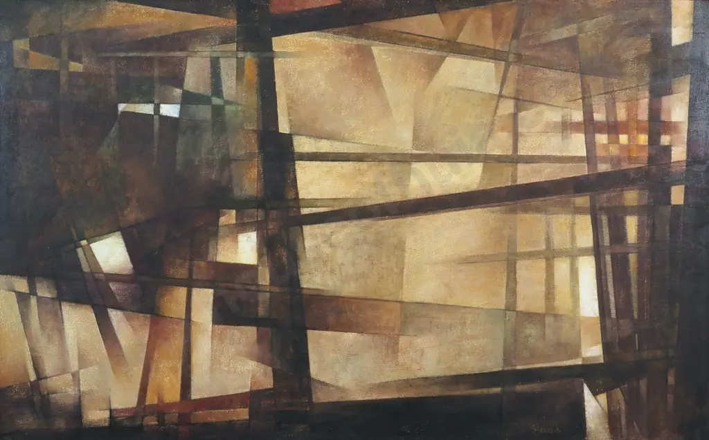 Elizabeth Stevens. Interior. Oil on Board. Image 1++