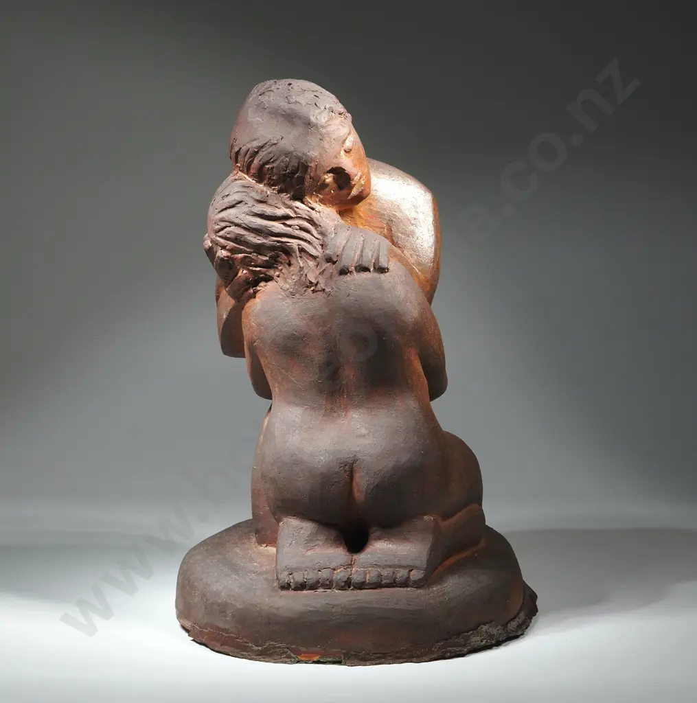 Llew Summers. Love Me Tender. 1994 Figural Terracotta Sculpture. Image 1++