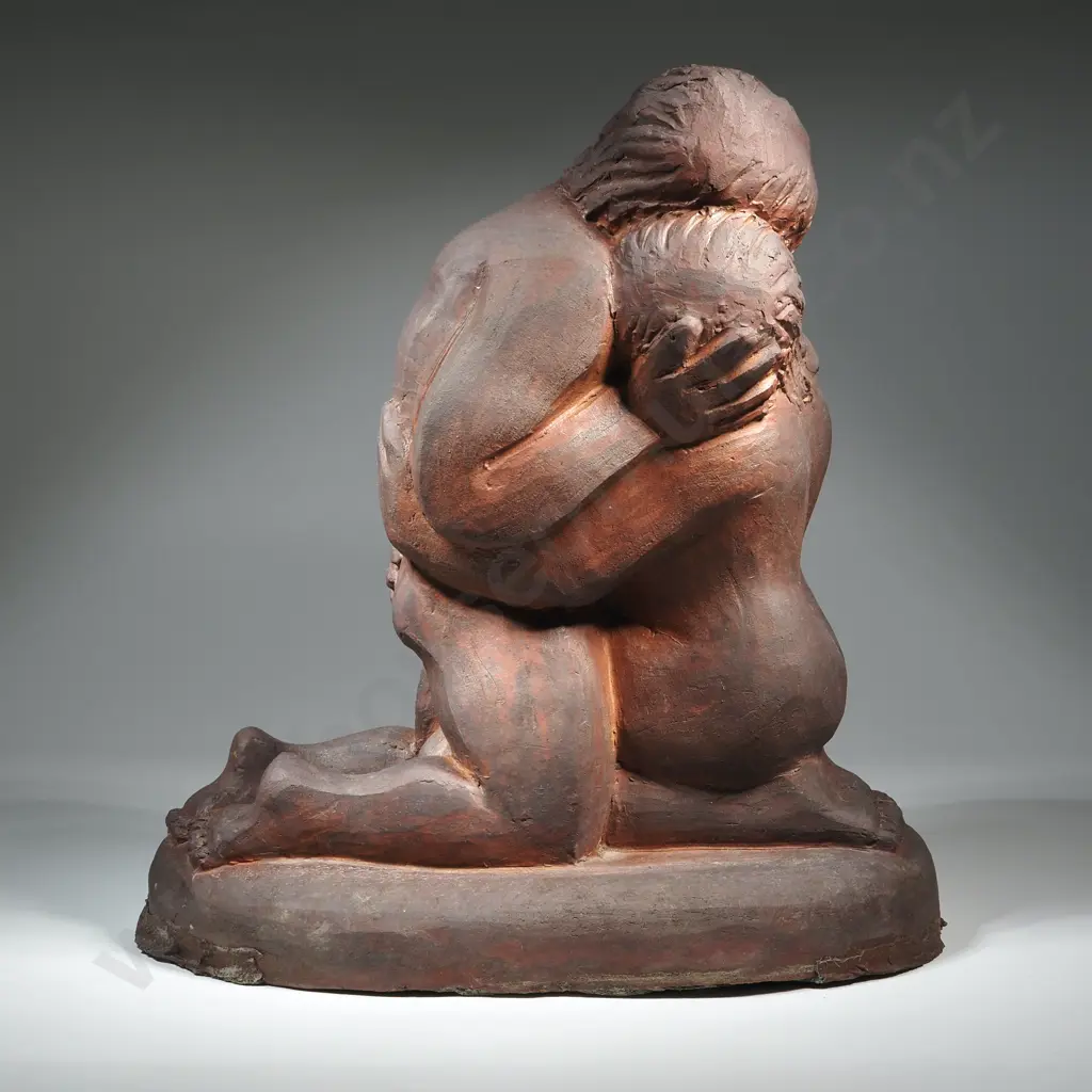 Llew Summers. Love Me Tender. 1994 Figural Terracotta Sculpture. Image 1++