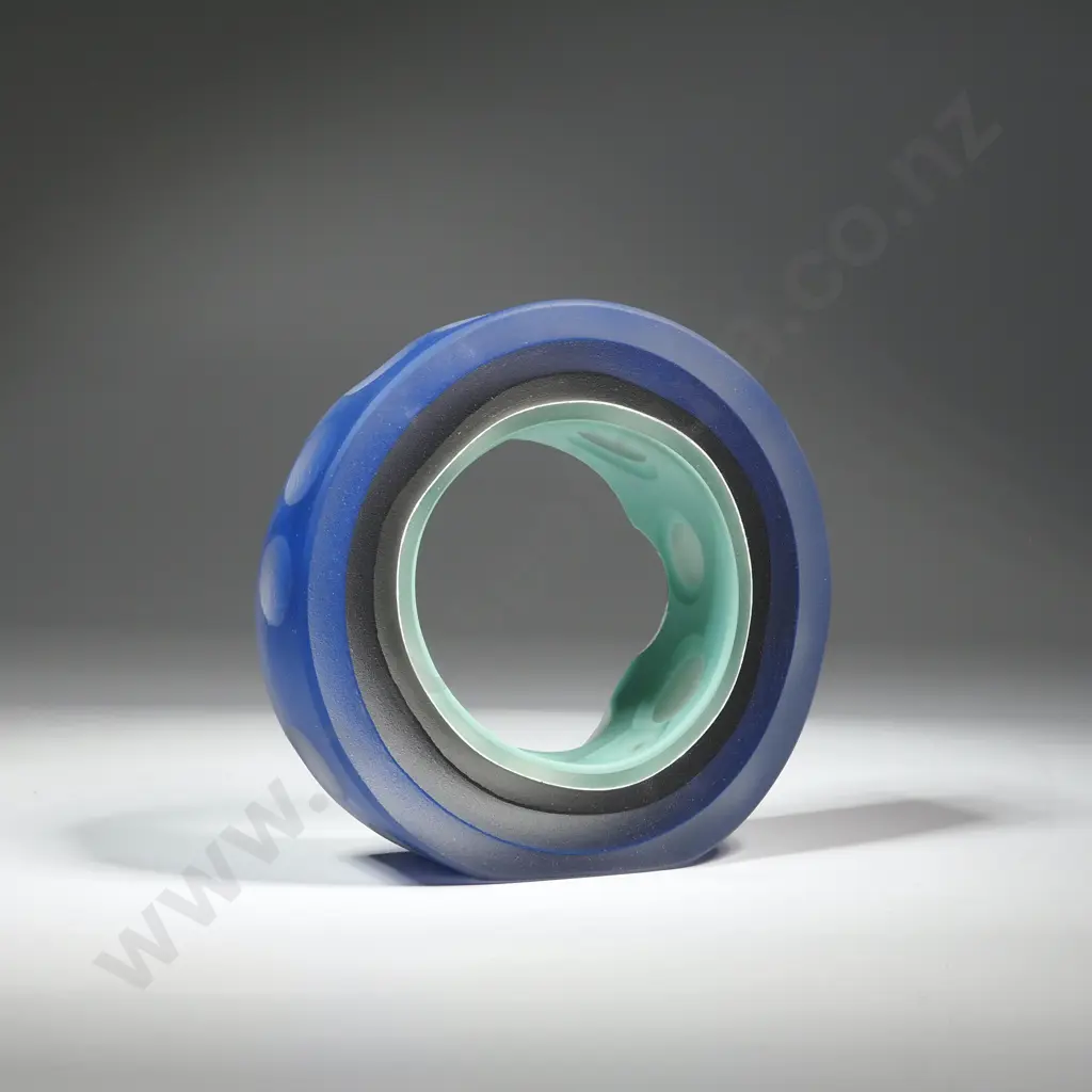 Dominic Burrell. Podette. Circular Glass Sculpture. Image 1++