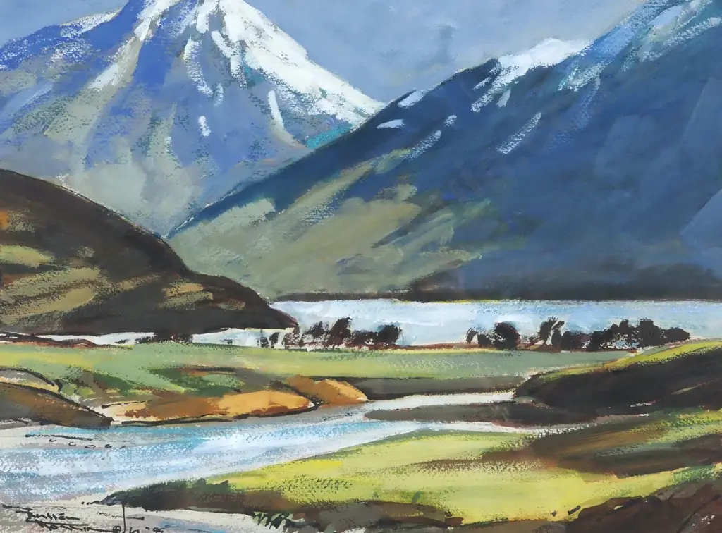 Russell J Hollings. 1995. Paradise. Acrylic & Crown Ink. Image 1++