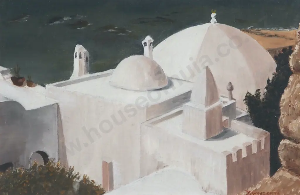 J Woodgate. Hammamett, Tunisia. Oil On Board. Image 1++