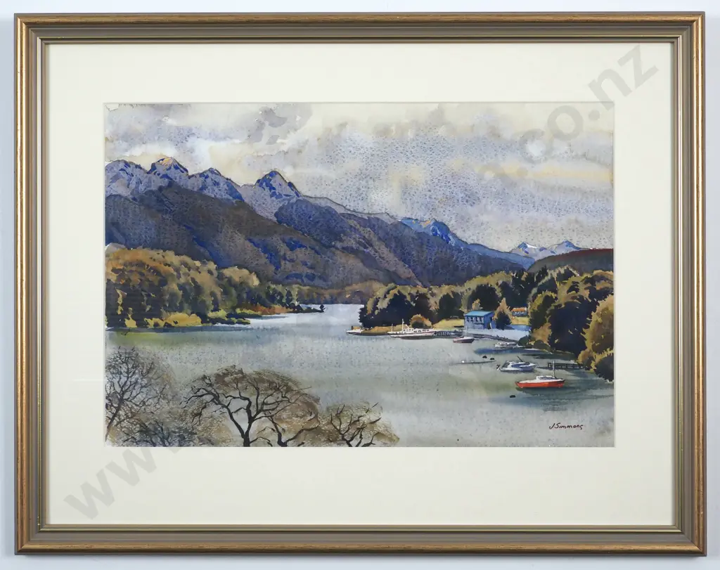 Joy Simmons. Lake Manapouri. Watercolour. Image 1++