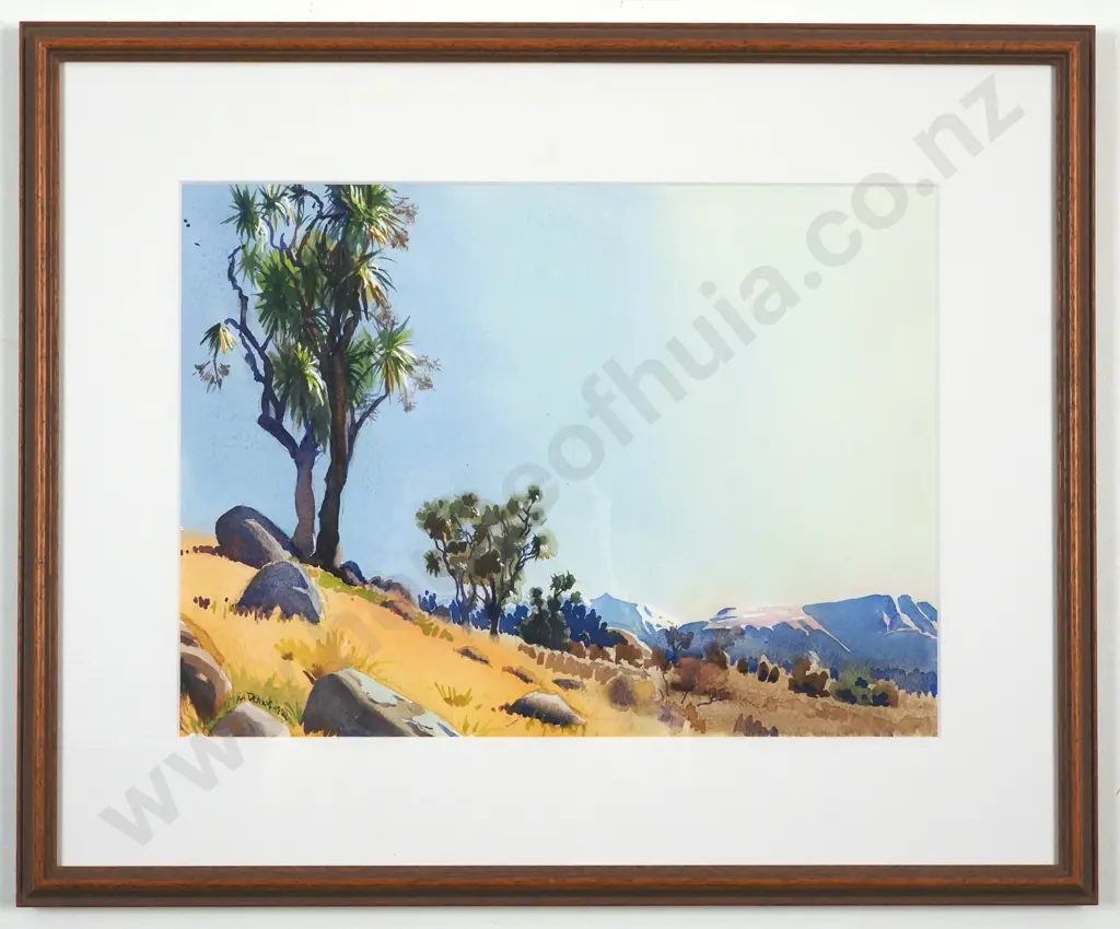 A.A. Deans. South Canterbury. Watercolour. Image 1++