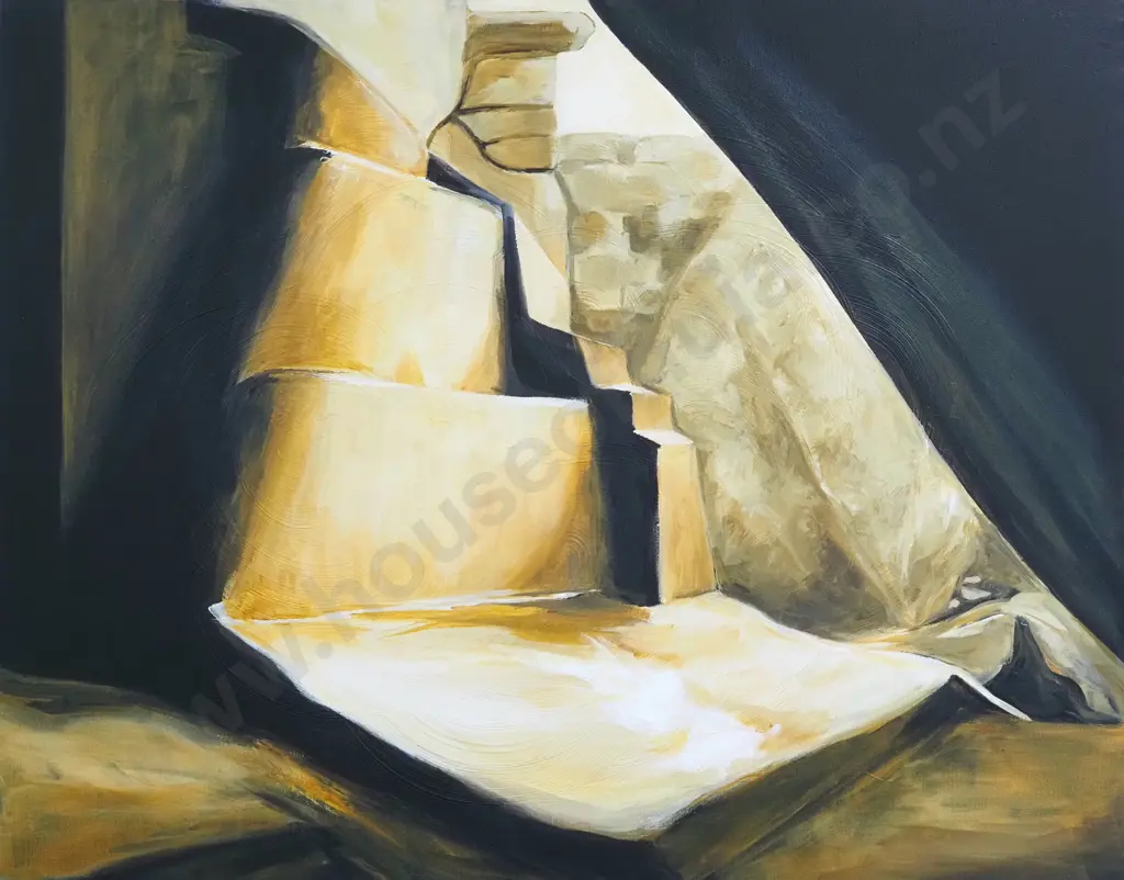 Viv Kepes. Temple of the Sun 2. Acrylic on Canvas Image 1++